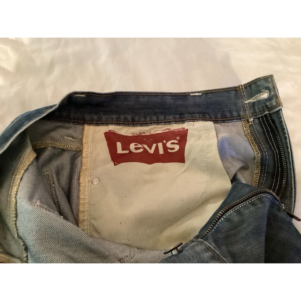Levi's 514 Slim Straight Fit Stretch Jeans Mens 36x30 Medium Wash - Picture 7 of 7